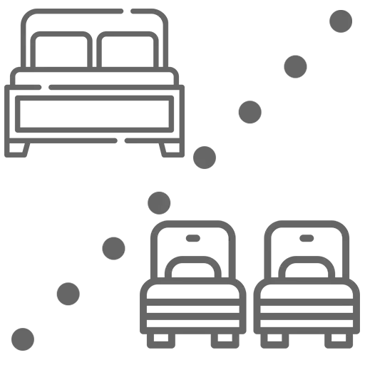 King Bed or<br>Twin Bed